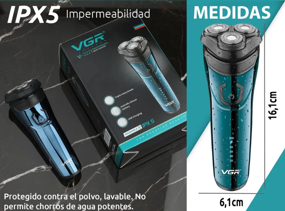 Afeitadora VGR V-322 Ultra Precision: Adiós a las Cuchillas Manuales, un Afeitado Perfecto en Minutos